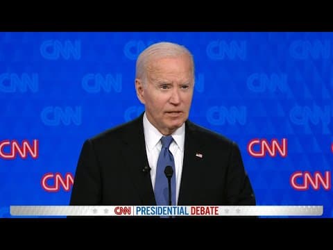 Presidential Debate: President Biden discusses inflation, the economy