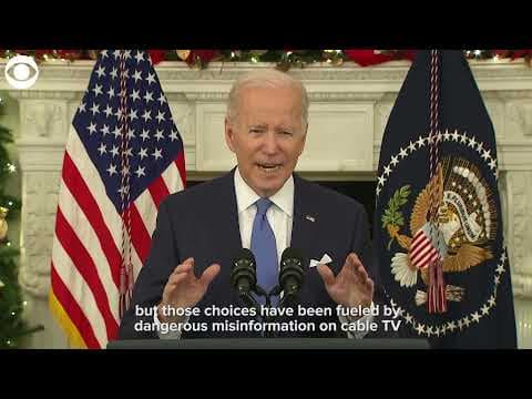 Biden: Americans who are fully vaccinated & boosted against COVID can safely celebrate the holidays