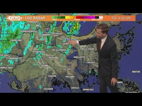 New Orleans Weather: Rain Friday morning, then sunny weekend