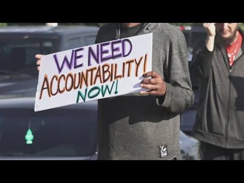 'We believe you' | Dozens protest after 'lenient sentencing' for former BCS teacher