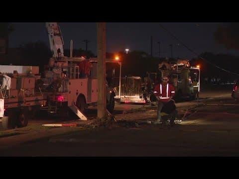 HPD: Man in stolen car leads police on chase, knocks out power in neighborhood after crashing