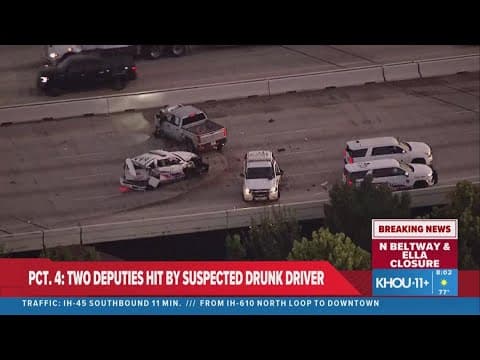 Suspected impaired driver slams into deputies on Beltway 8 near Ella; 5 hospitalized, Pct. 4 says