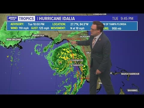 Hurricane Idalia now category 2, expected to pick up speed