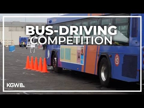 Nation's best bus drivers show their skills at competition in Portland