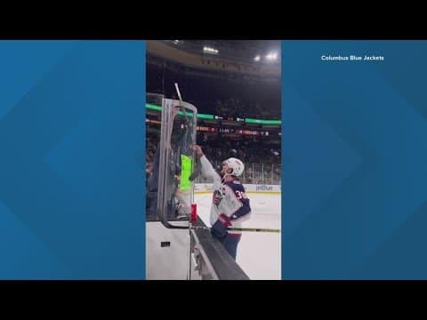 Blue Jackets captain wins heart of young Ohio fan