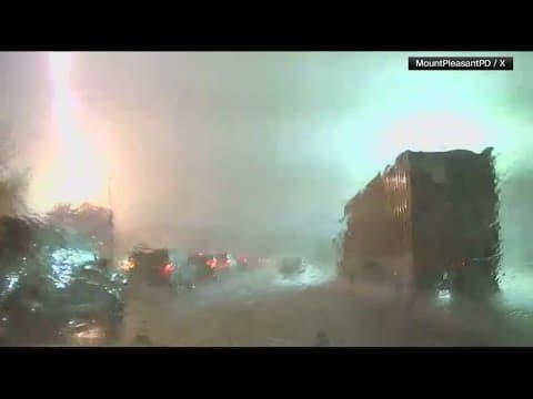 Lighting causes two shocking explosions