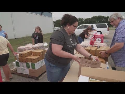 Food drive being held in Bonham after storms devastate power lines in the area