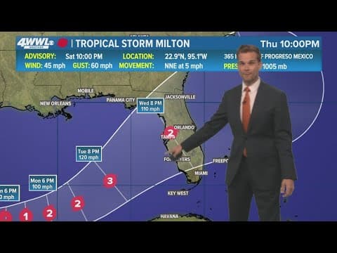 Milton forecast to bring life-threatening impacts to Florida