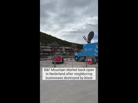 Nederland grocery store reopens after fire