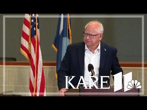 'A decision that needs to be made by the Vice President" | Gov. Tim Walz on running mate speculation