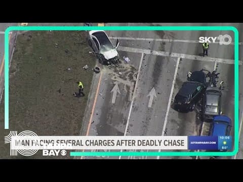 Man facing several charges after police chase ends in deadly crash