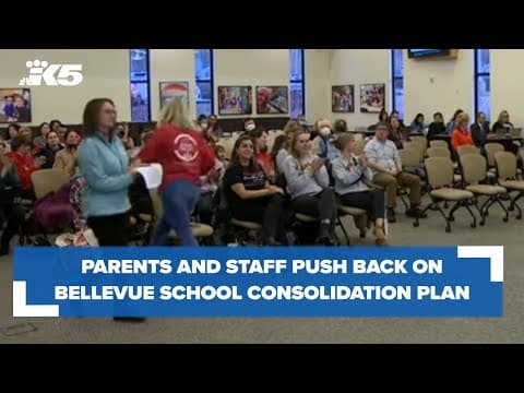 Parents, staff push back on proposed plan to consolidate 3 Bellevue elementary schools