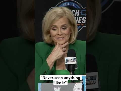 Kim Mulkey praises Caitlin Clark #lsuwomensbasketball #caitlinclark #womensbasketballcollege