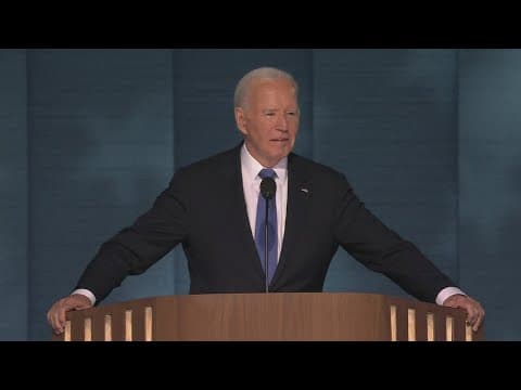 President Joe Biden addresses DNC | Via: NBC/Pool