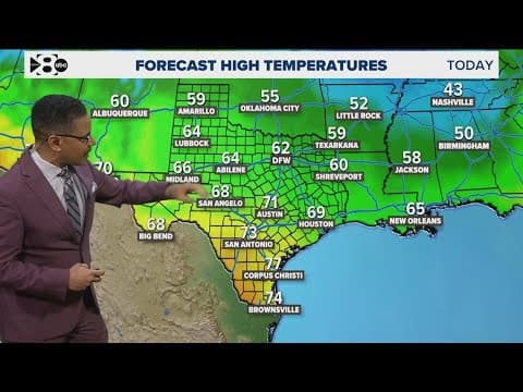 DFW Weather: Rain moves out of North Texas, bringing warm air