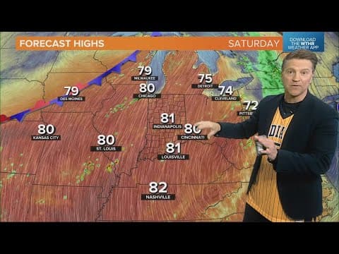 Live Doppler 13 forecast | Noon Update for Friday, April 26, 2024