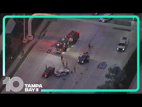 Crash shuts down lanes on N. Dale Mabry Hwy in Tampa