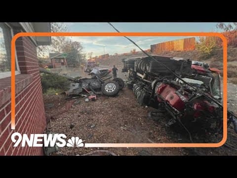 3 injured after semi-truck crashes outside Sunnyside home