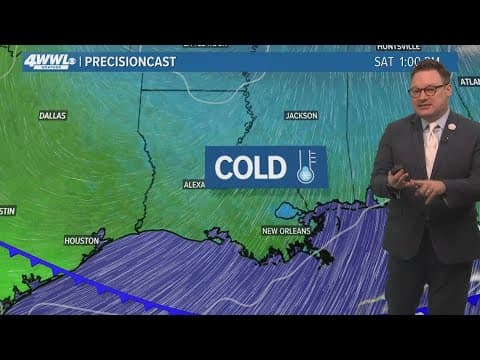 New Orleans Weather: Turning cooler then colder through the week