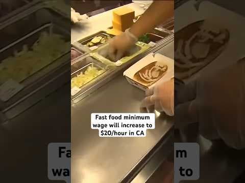 Many fast food workers in California are set to receive a pay raise to a minimum of $20 an hour
