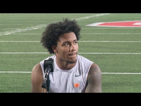 C.J. Hicks interview | Ohio State fall camp