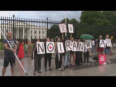 'My concern is that nobody will stop Israel'| Crowd gathers outside White House protesting
