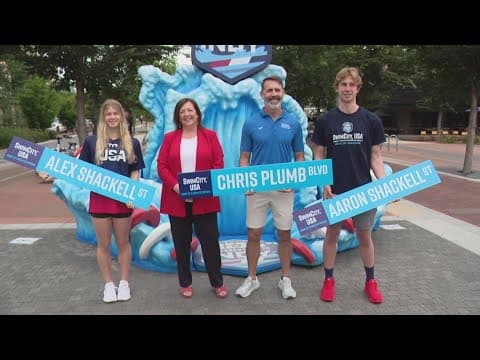 Olympic swimmers make their triumphant return to Carmel
