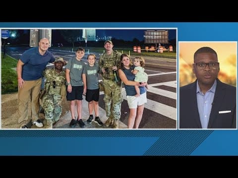 Two National Guard members find lost child