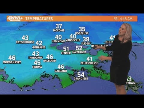 New Orleans Weather: Cold and sunny weekend, warming up for Christmas