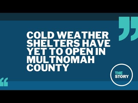 Multnomah County has yet to reach thresholds for emergency cold weather shelters this year