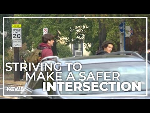 PBOT installs new school zone signs for a safer intersection at SE Powell and 26th