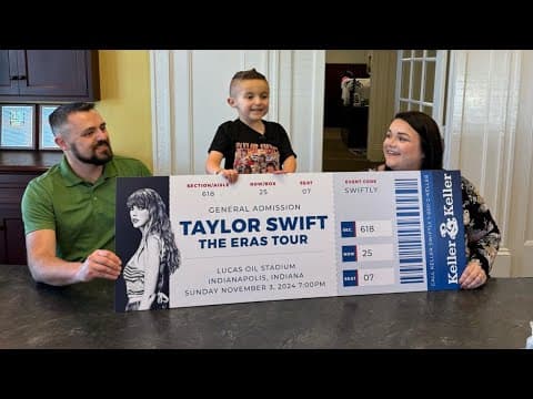 5-year-old with heart condition gifted tickets to Taylor Swift concert