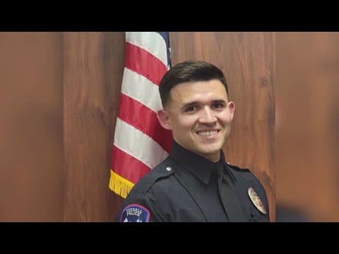 Visitation underway for North Texas officer killed in the line of duty