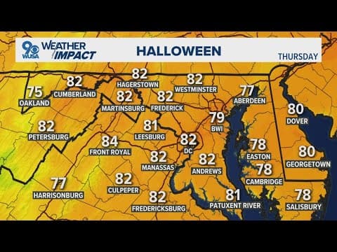 DMV Afternoon Forecast: Oct. 29, 2024 | Near record warm Halloween