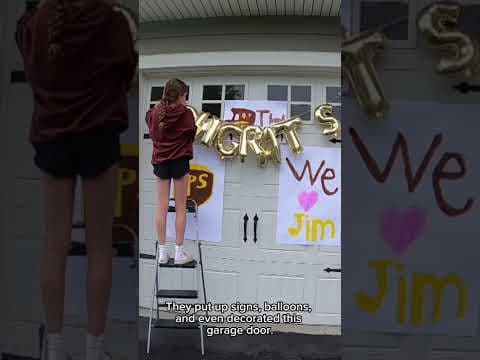 After 32 years of delivering packages, a UPS driver got a surprise pickup.