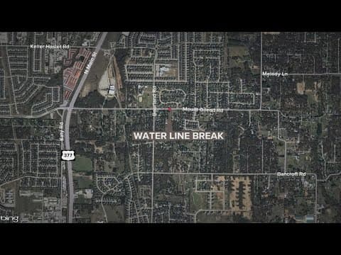 Water restored to 90 Keller families after nearly two days due to leak