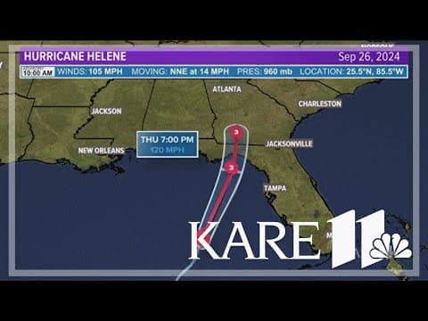 Tracking Hurricane Helene: Thursday afternoon update
