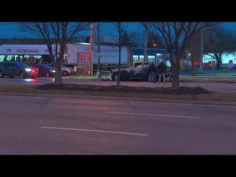1 person found dead inside burning pickup truck in north Columbus