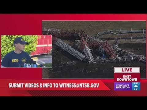 NTSB officials give update on investigation into deadly helicopter crash near downtown Houston