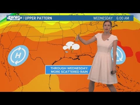 New Orleans Weather: Soggy summer pattern this week, easing for weekend