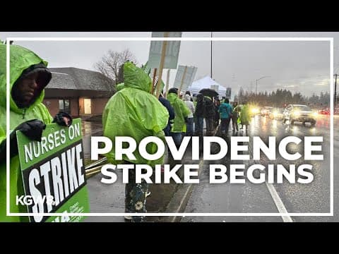Providence strike begins as some doctors and nurses hit the picket lines