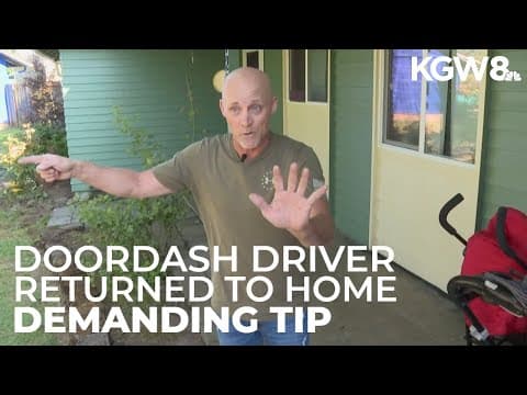 DoorDash driver arrested for allegedly returning to demand tip, armed with gun