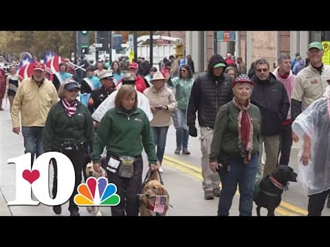 Knoxville's annual Veterans Day Parade kicks off Monday morning, marching along Gay Street