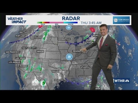 Hot, steamy weather is very slowing pushing north into Indiana through the 4th of July