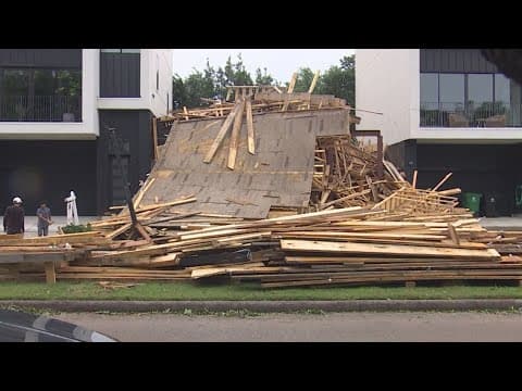 Tracking severe storm damage in the Houston Heights area