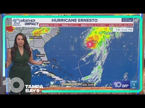 Tracking the Tropics: Hurricane Ernesto continues approach toward Bermuda