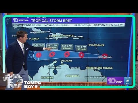 Tracking the Tropics: Tropical Depression Four forms in the Atlantic | 5 p.m. Thursday