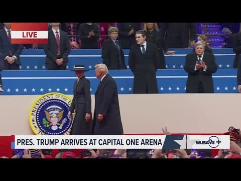 Donald Trump arrives at Capitol One Arena