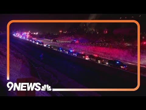 Procession honors Golden officer killed in crash