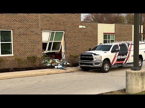 Car crashes into Indianapolis elementary school